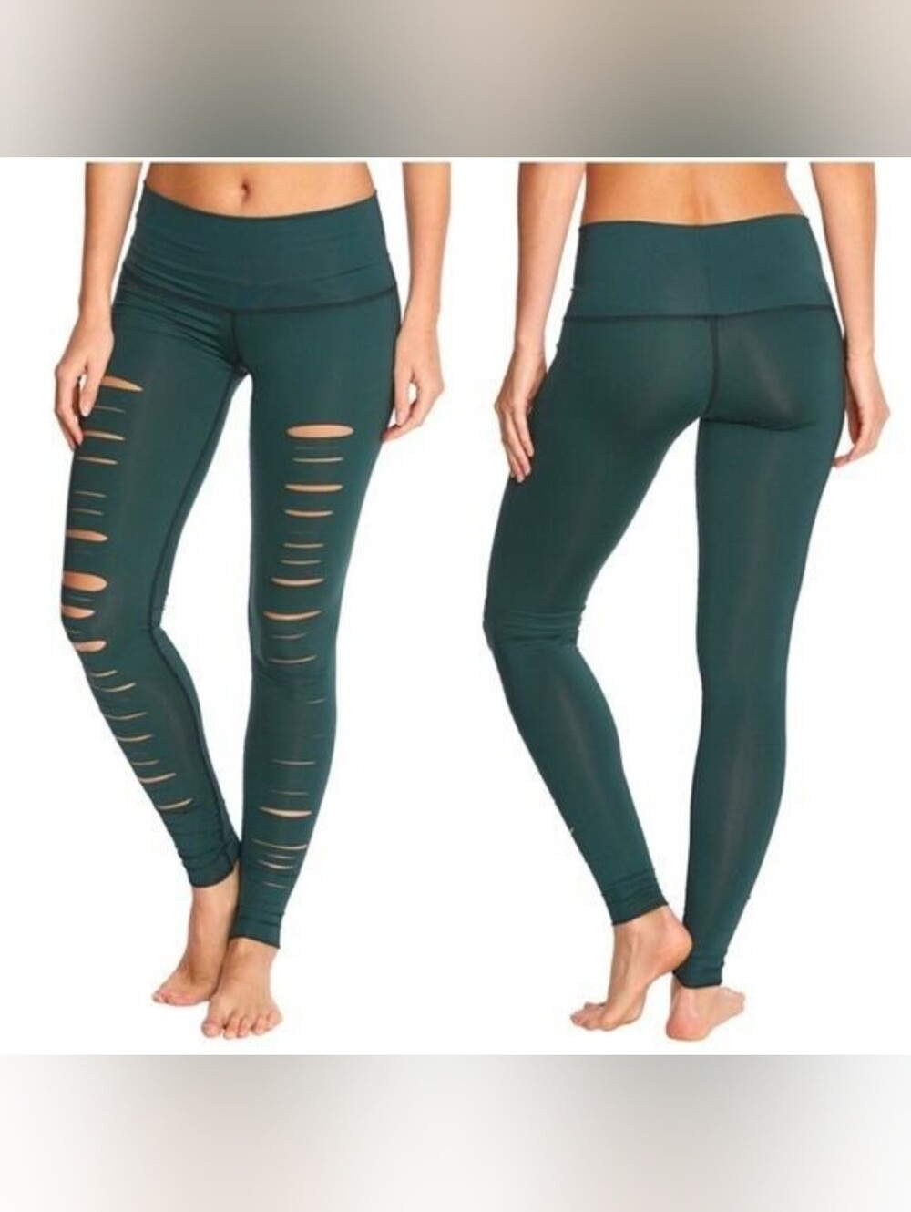 Teeki Leggings Hunter Green Laser L Farmers Girl Pilates Yoga Anti Microbial